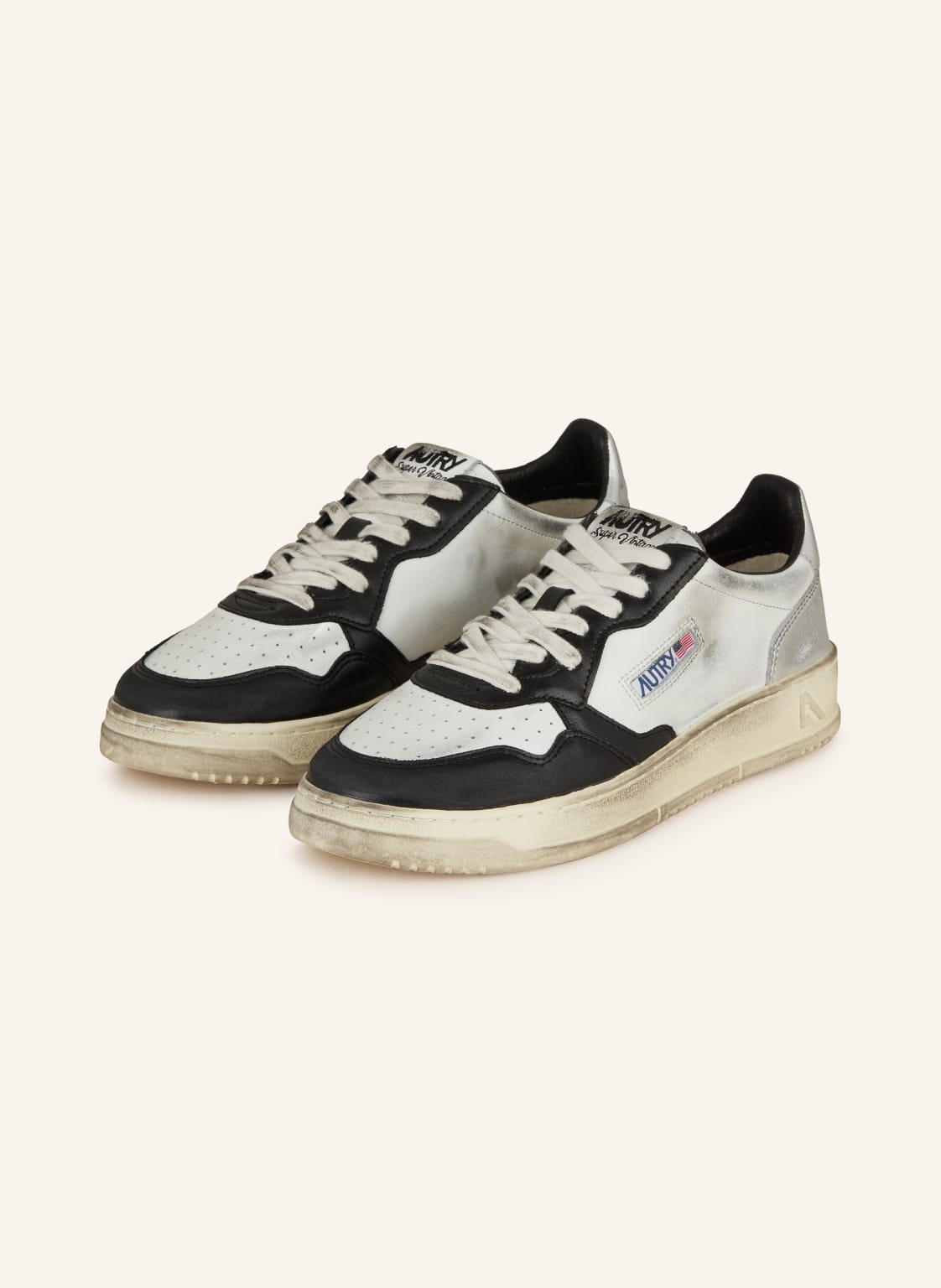 Autry Sneaker Super Vintage Low silber von AUTRY