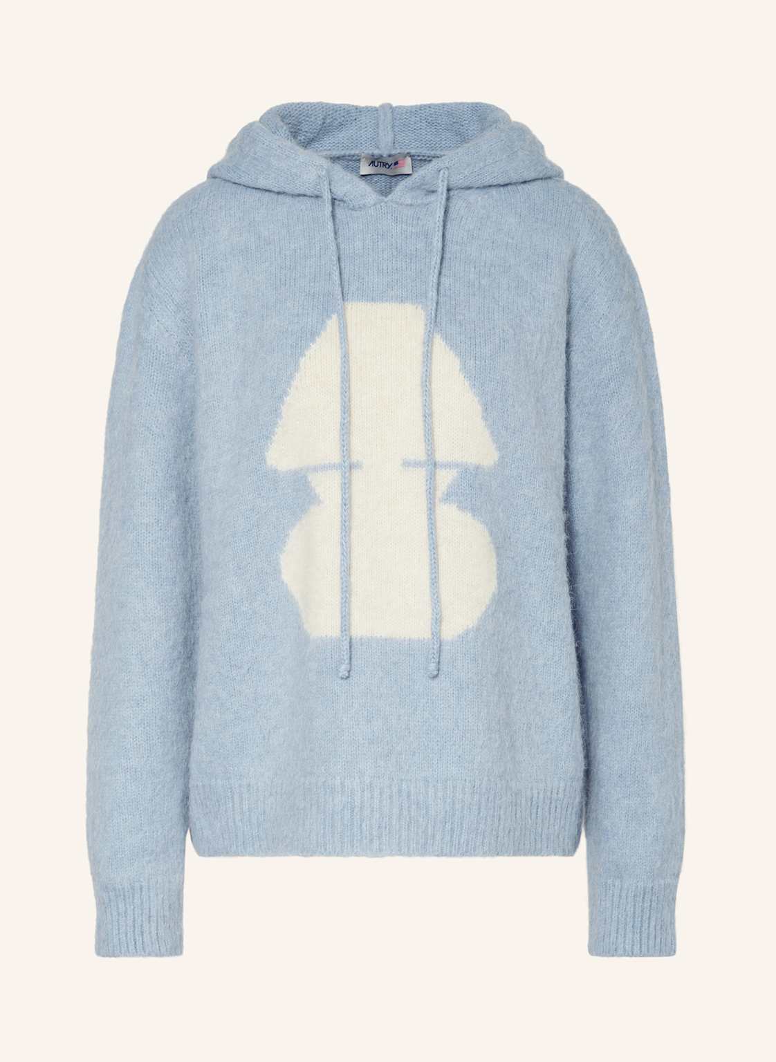 Autry Strick-Hoodie blau von AUTRY