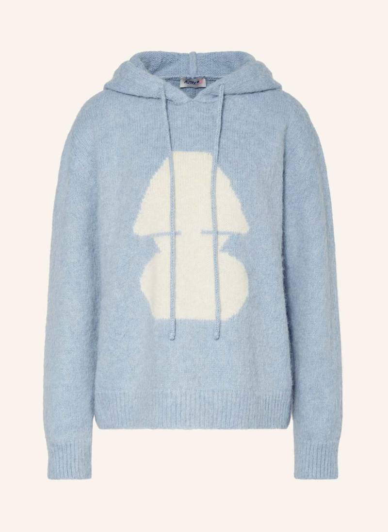 Autry Strick-Hoodie blau von AUTRY