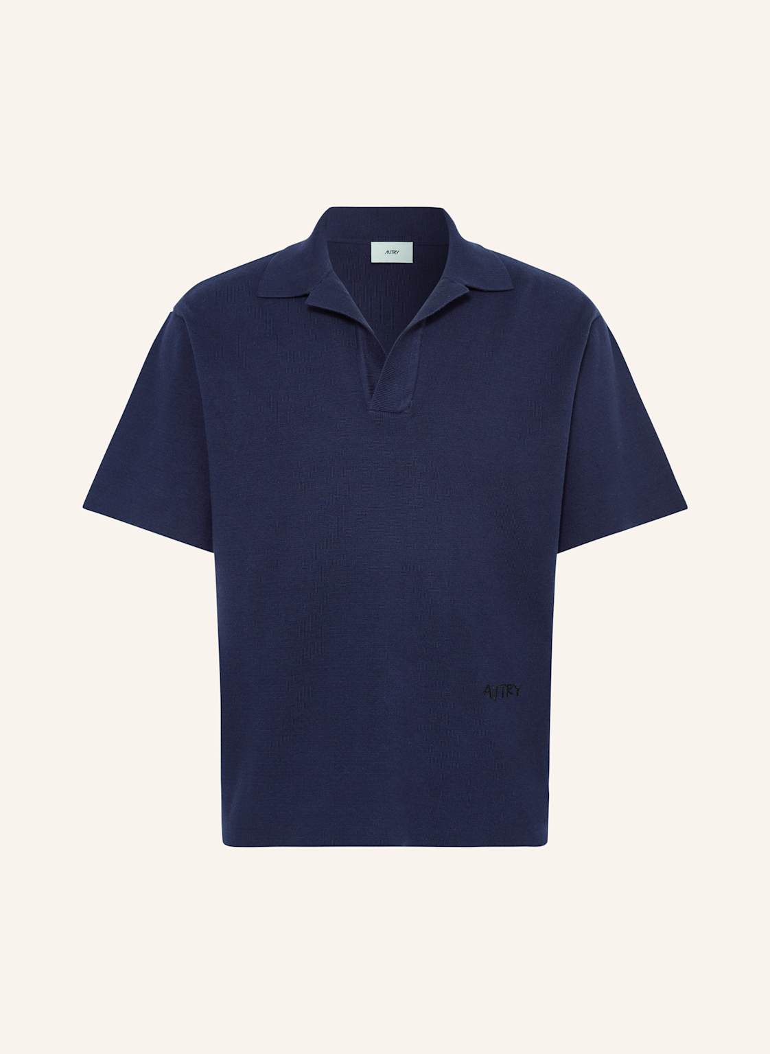 Autry Strick-Poloshirt blau von AUTRY