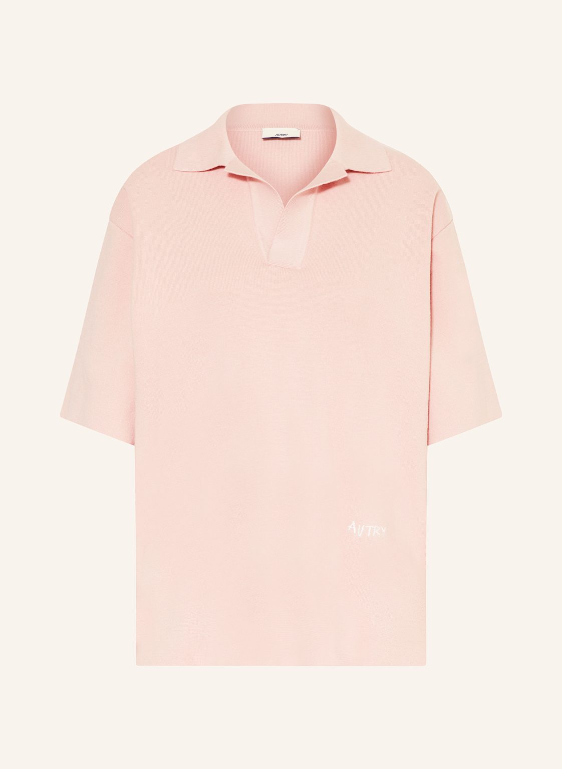 Autry Strick-Poloshirt rosa von AUTRY