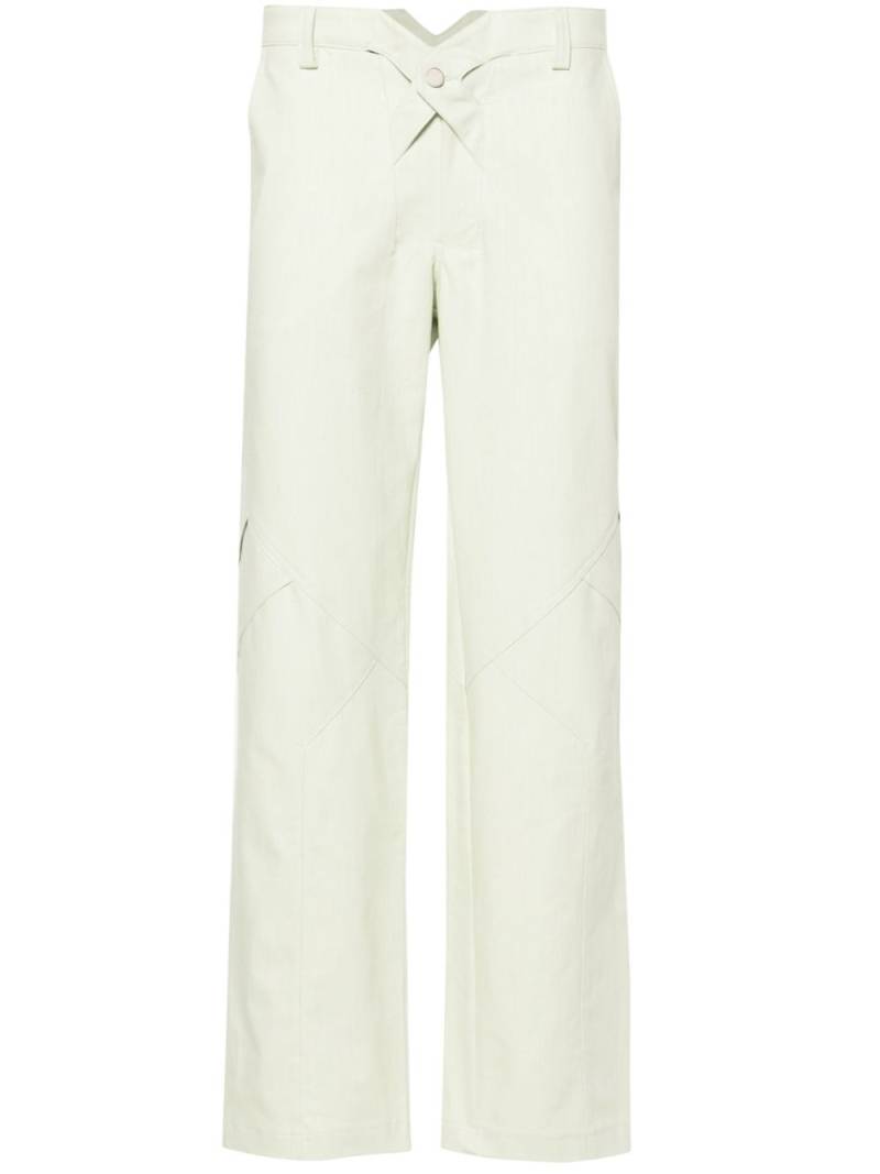 AV Vattev Jukebox mid-rise straight-leg trousers - Green von AV Vattev