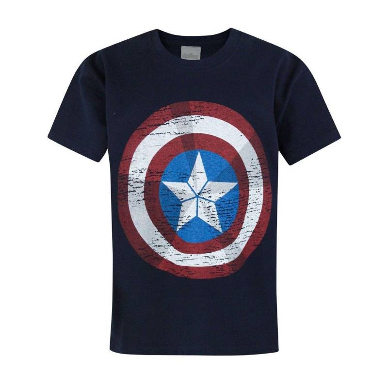 Age Of Ultron Captain America Schild Tshirt Jungen Marine 128 von AVENGERS