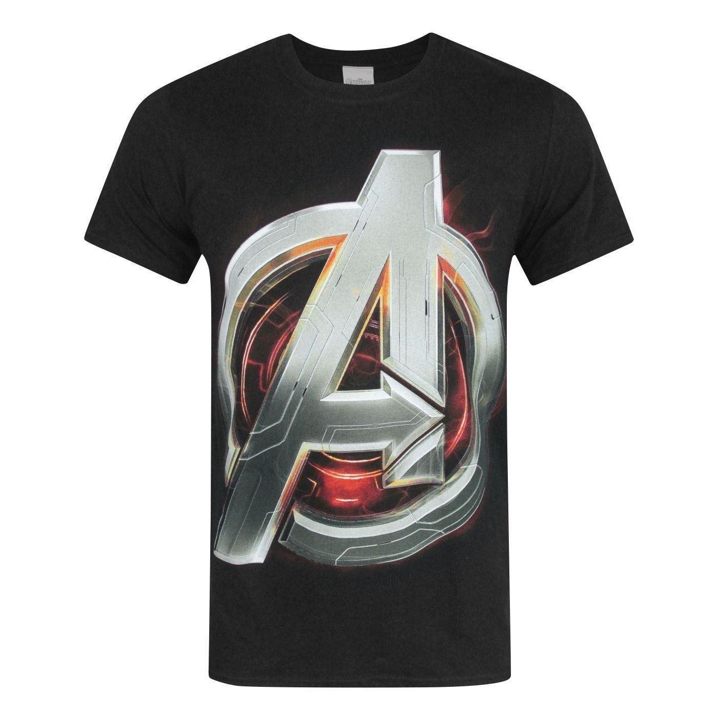 AVENGERS - Age Of Ultron offizielles Logo TShirt, für Herren, Schwarz, Größe M von AVENGERS