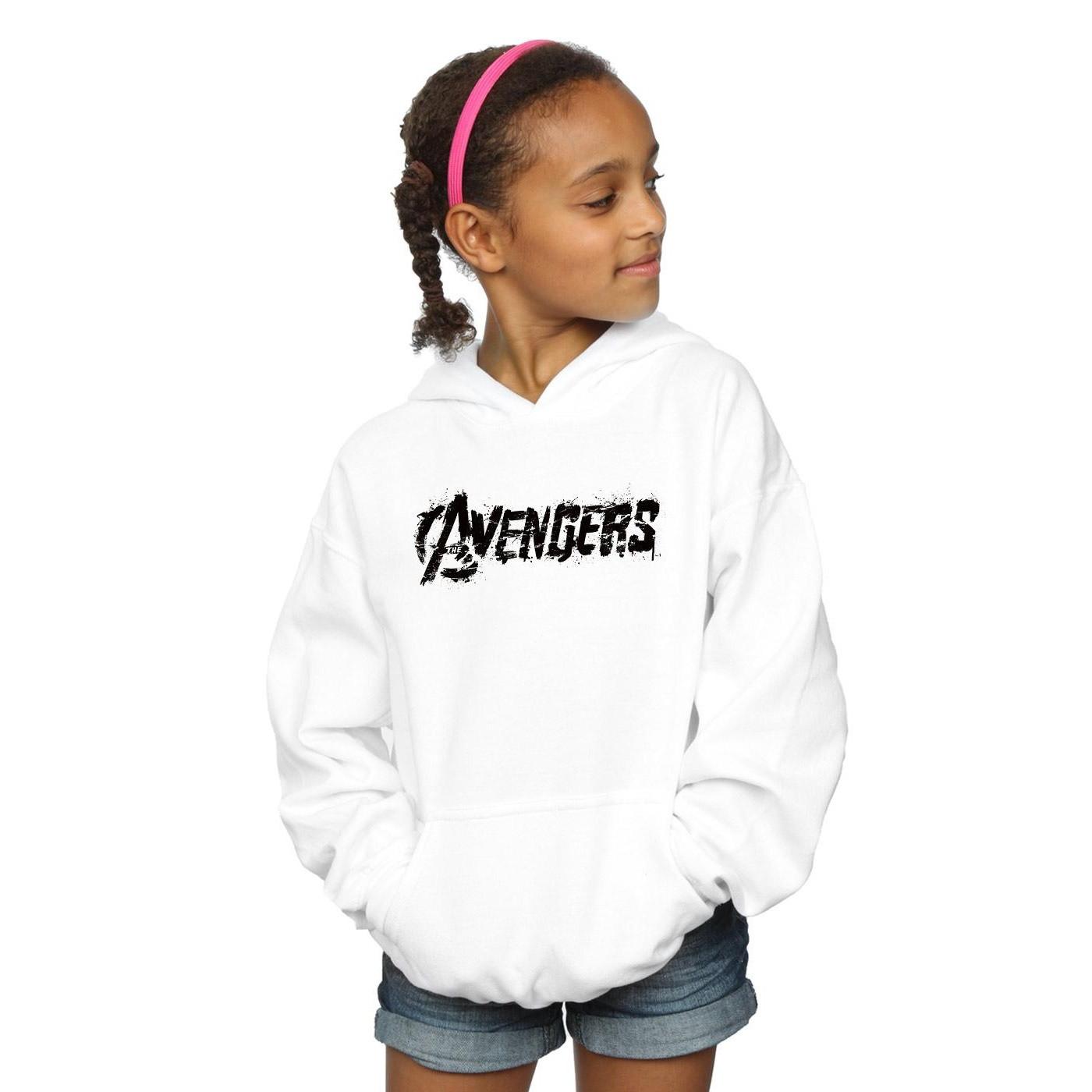 Kapuzenpullover Mädchen Weiss 128 von AVENGERS