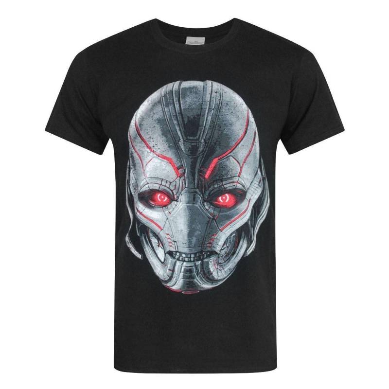 Offizielles Age Of Ultron Head Tshirt Herren Schwarz M von AVENGERS