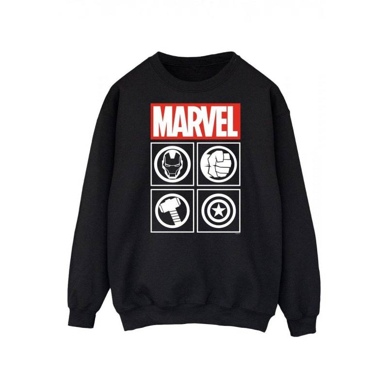 Sweatshirt Damen Schwarz L von AVENGERS