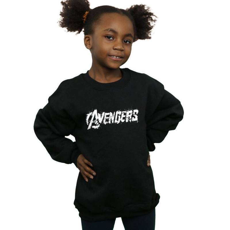 Sweatshirt Mädchen Schwarz 128 von AVENGERS