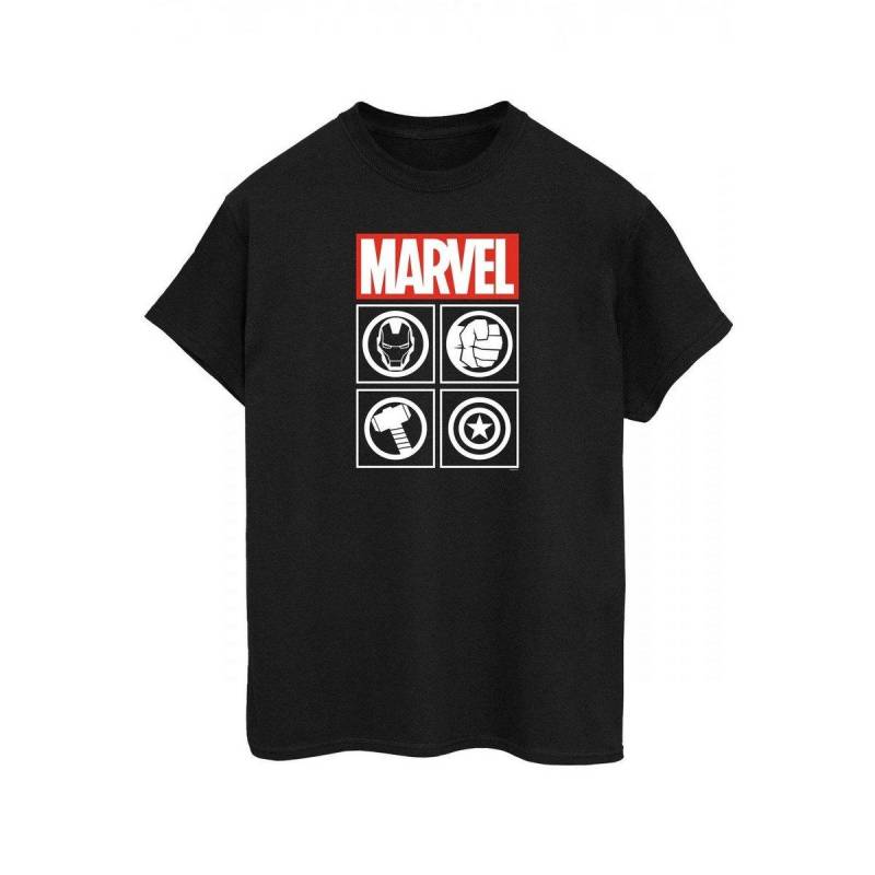 Tshirt Herren Schwarz 3XL von AVENGERS