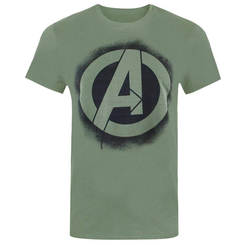 AVENGERS - TShirt Logo, für Herren, Militärgrün, Größe L von AVENGERS