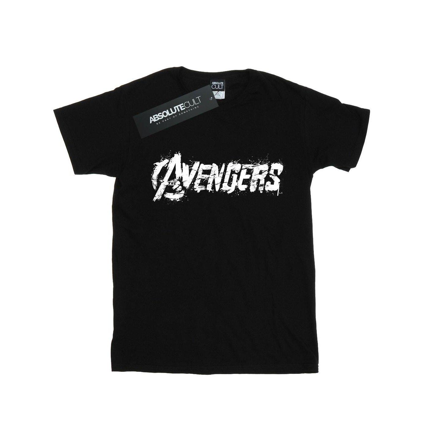 Tshirt Mädchen Schwarz 128 von AVENGERS