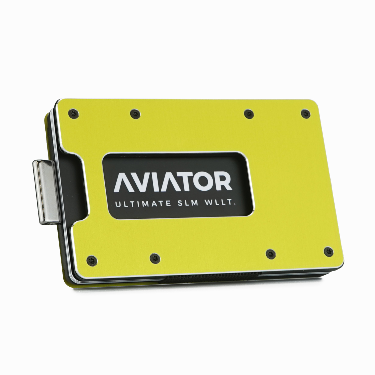 Aviator Smart Wallet Slide, Electric Lime AirTag Clip von AVIATOR