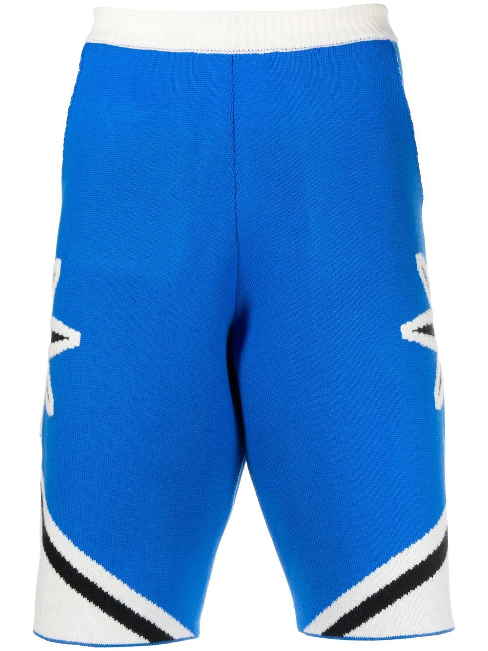 AVRIL 8790 intarsia-knit track shorts - Blue von AVRIL 8790