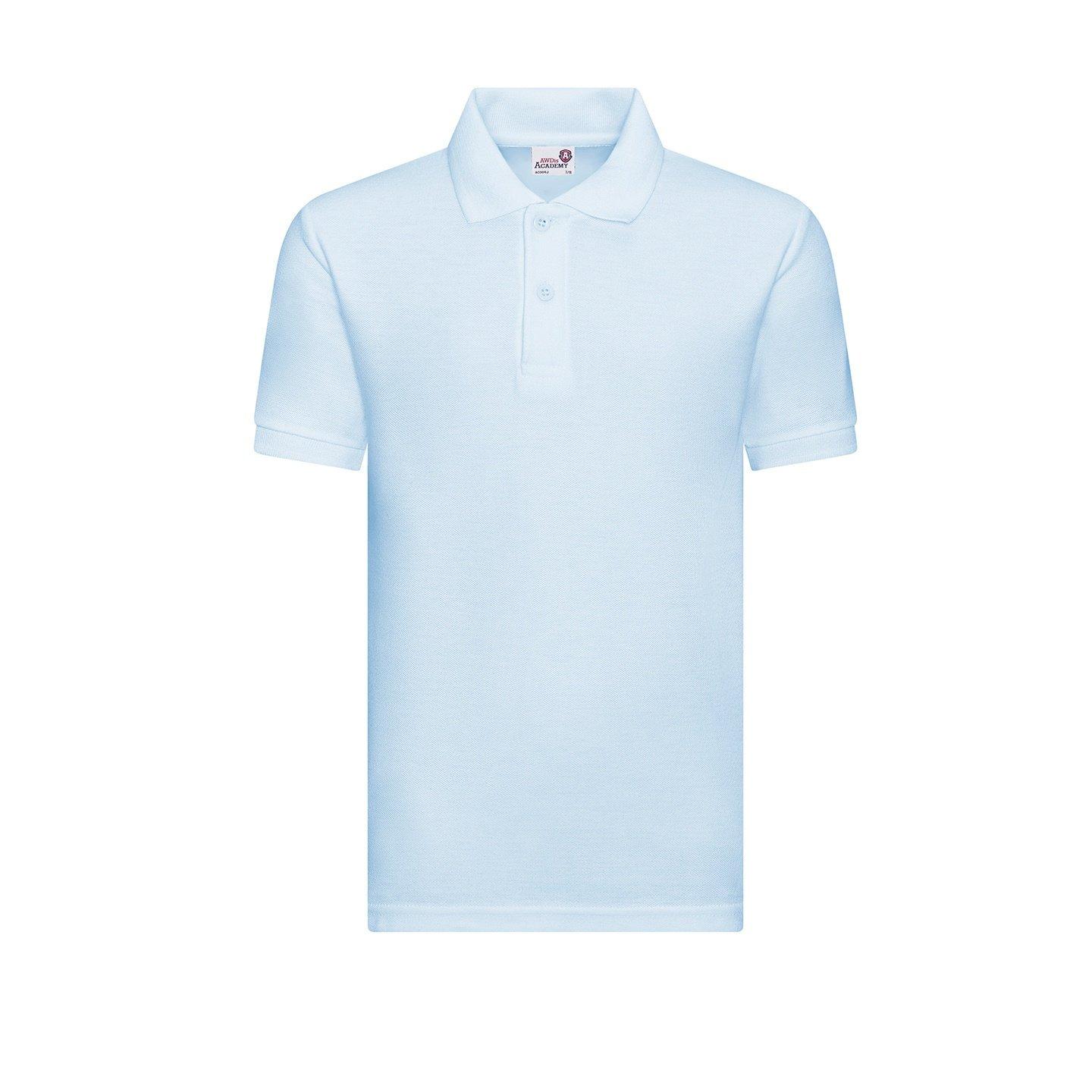 Academy Poloshirt Mädchen Himmelblau 116 von AWDis