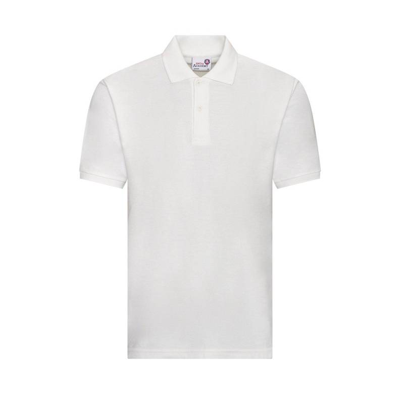 Academy Poloshirt Mädchen Weiss M von AWDis