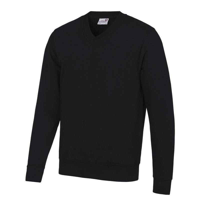 AWDis - Academy Sweatshirt, VAusschnitt, L, Schwarz von AWDis