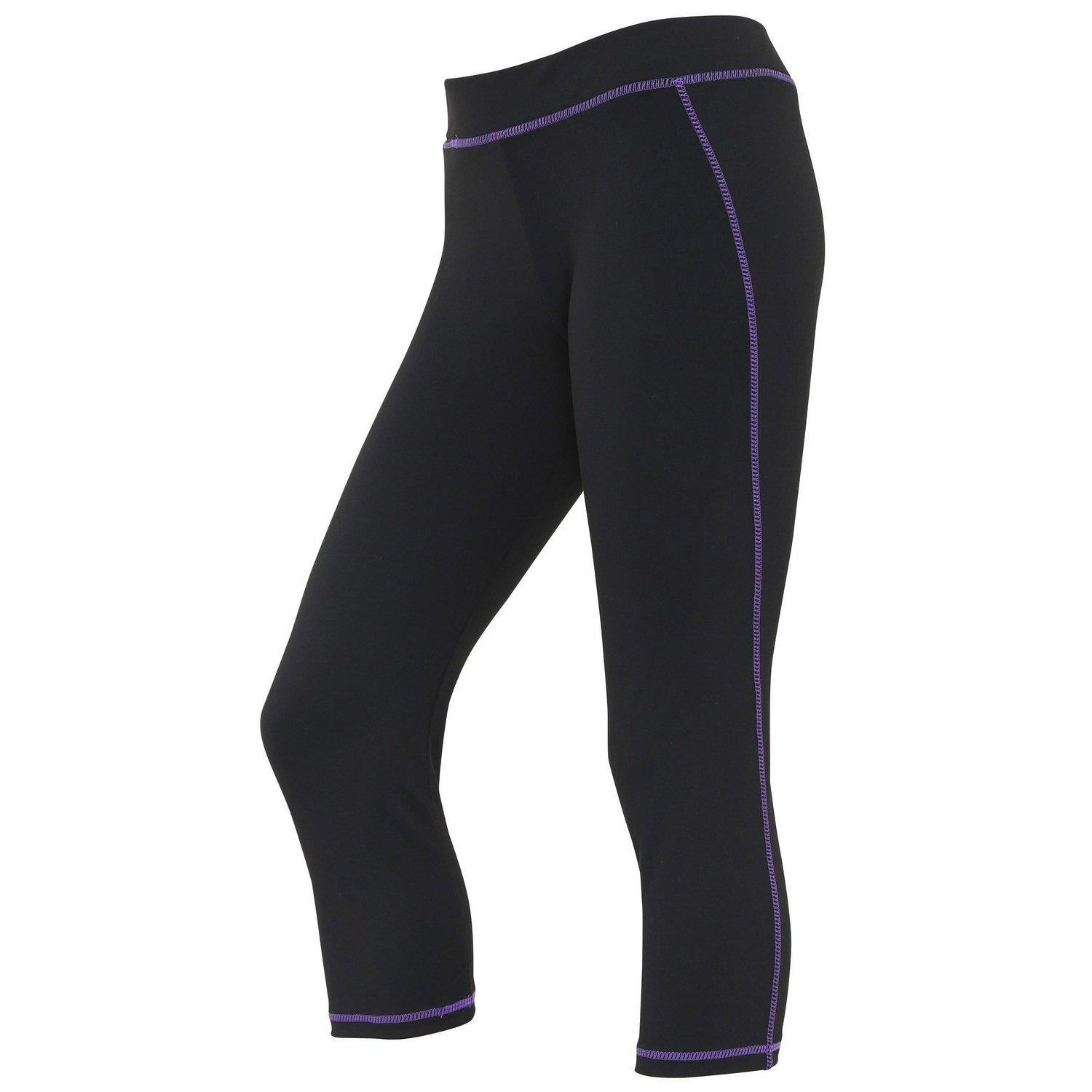 Caprihose Sporthose Damen Schwarz XS von AWDis