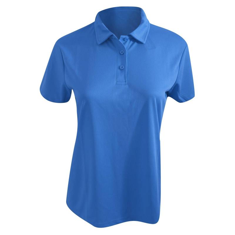 Cool Girlie Polo Shirt Damen Blau M von AWDis