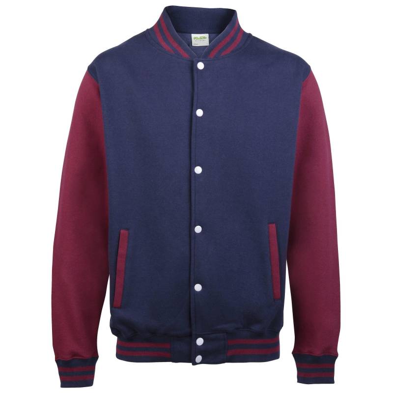 Jacke Varsity Unisex Marine 12A von AWDis