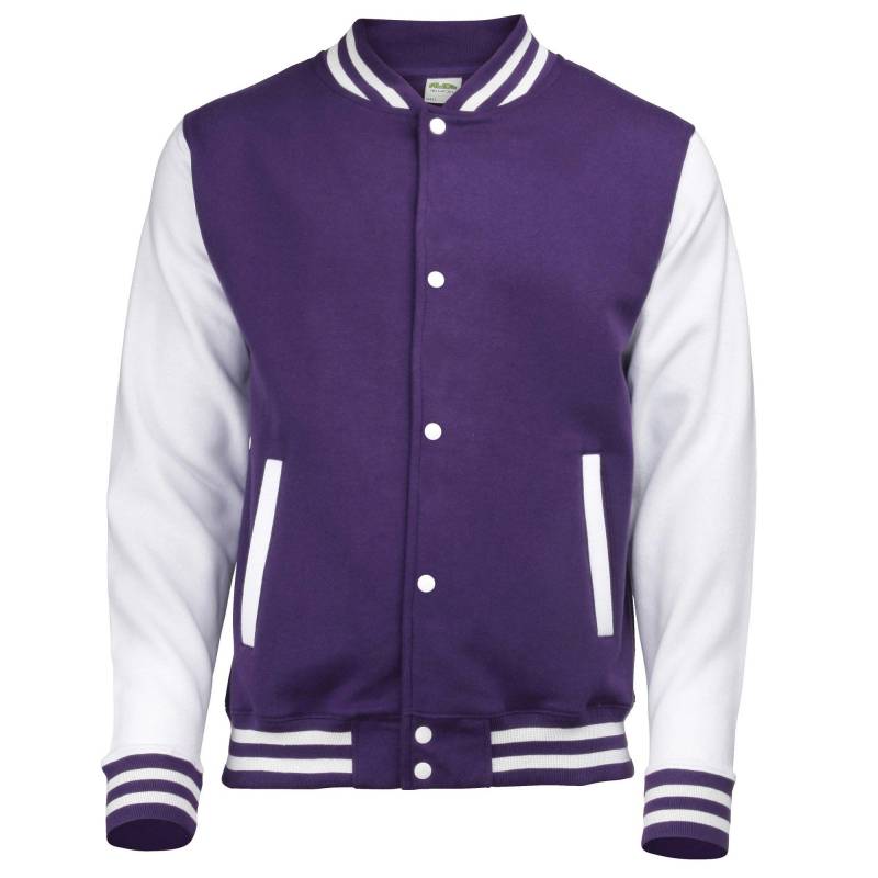 Jacke Varsity Unisex Lila 9 Jahre von AWDis