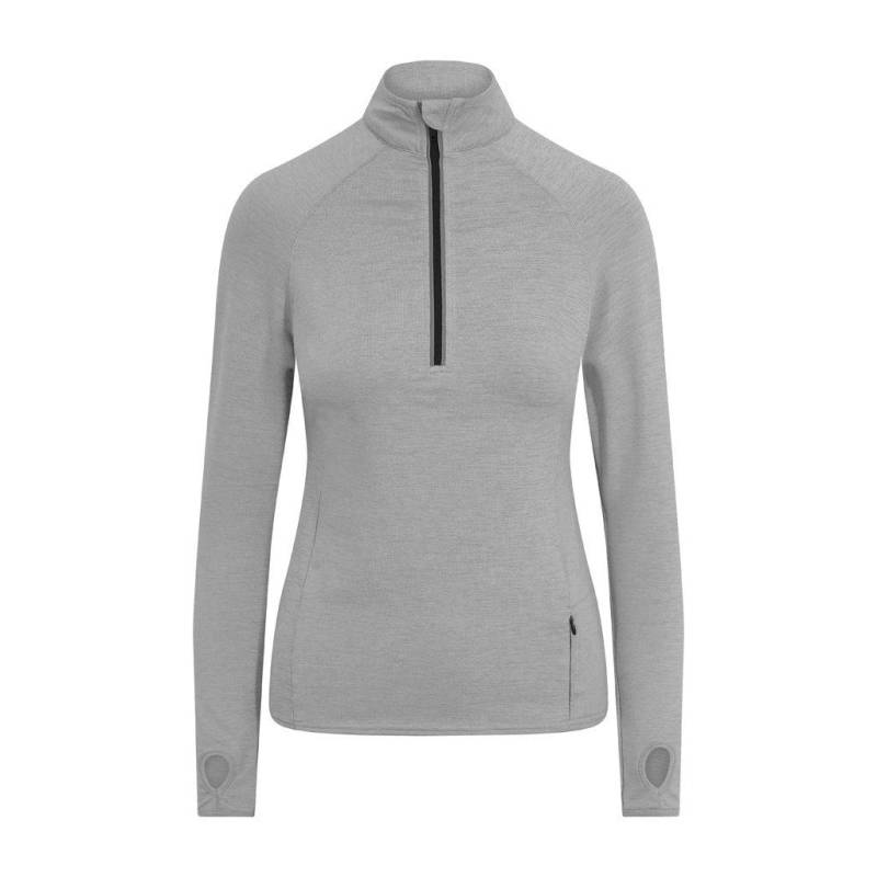 Just Cool Coolflex Half Zip Top Damen Silber XL von AWDis