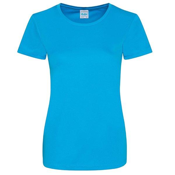 Just Cool Girlie Smooth Tshirt Damen Blau L von AWDis