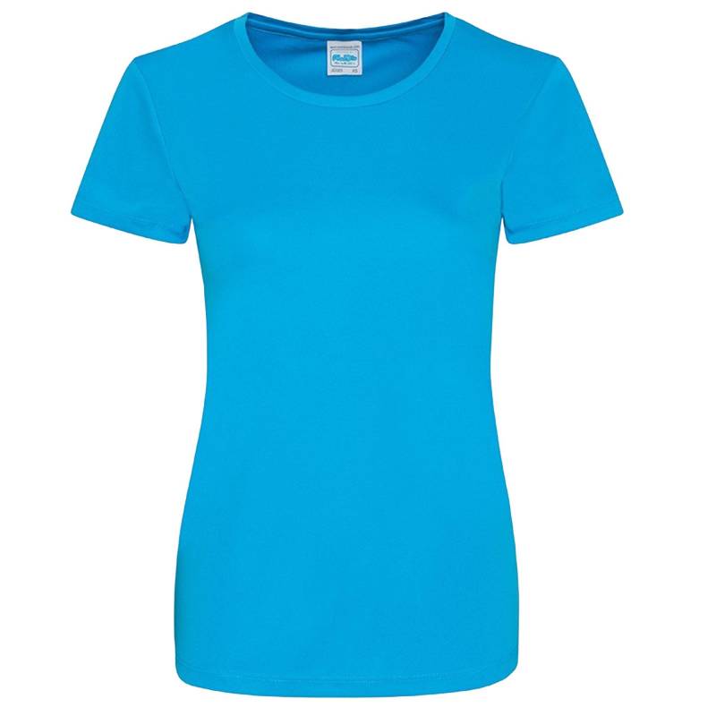 Just Cool Girlie Smooth Tshirt Damen Blau M von AWDis