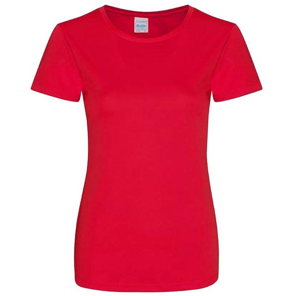 Just Cool Girlie Tshirt Damen Rot Bunt L von AWDis