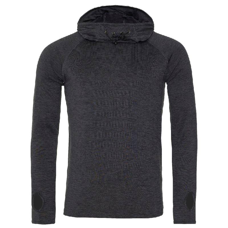 Just Cool Kapuzen Langarm Top Herren Schwarz L von AWDis