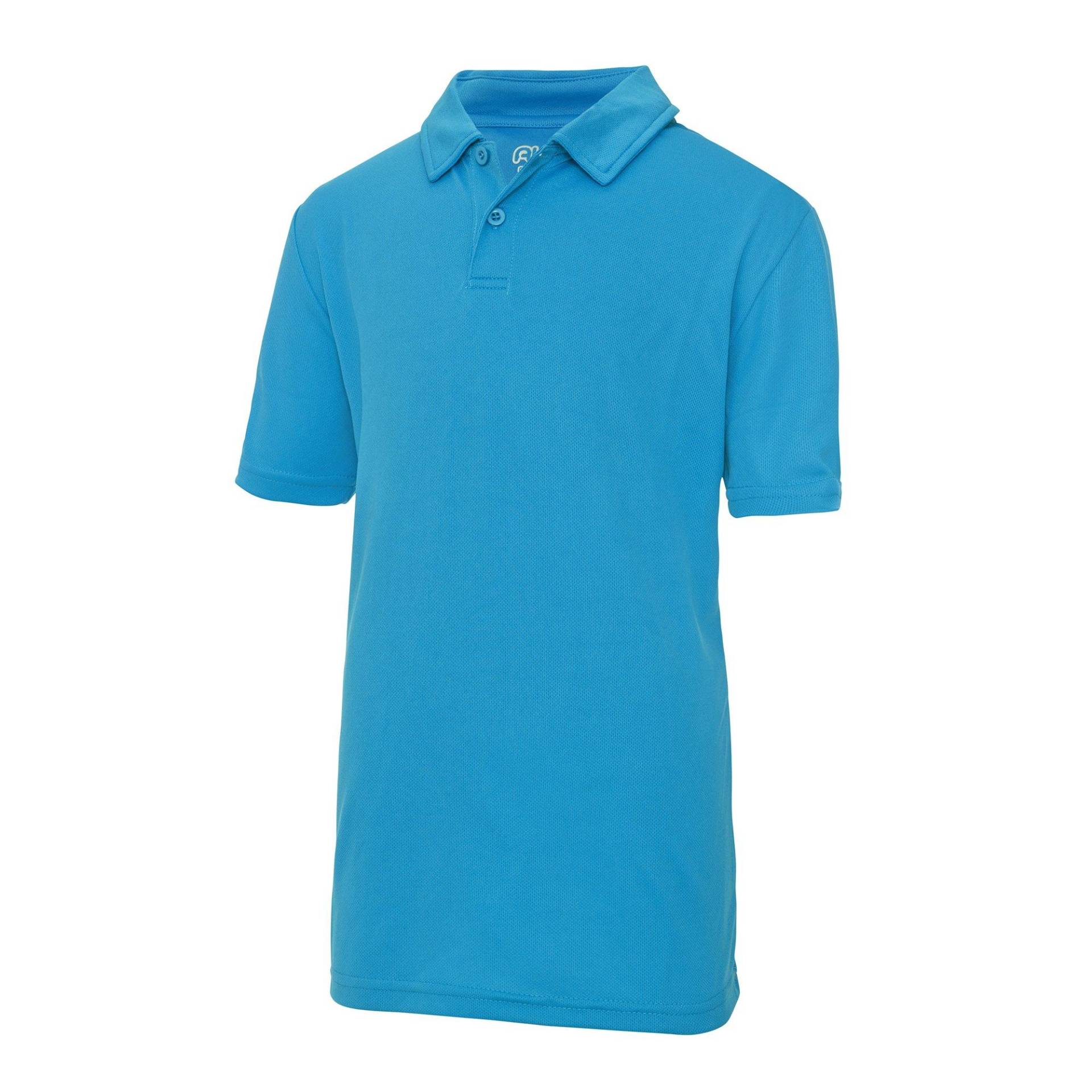 Just Cool Sport Polo Shirt Mädchen Saphirblau 146 von AWDis