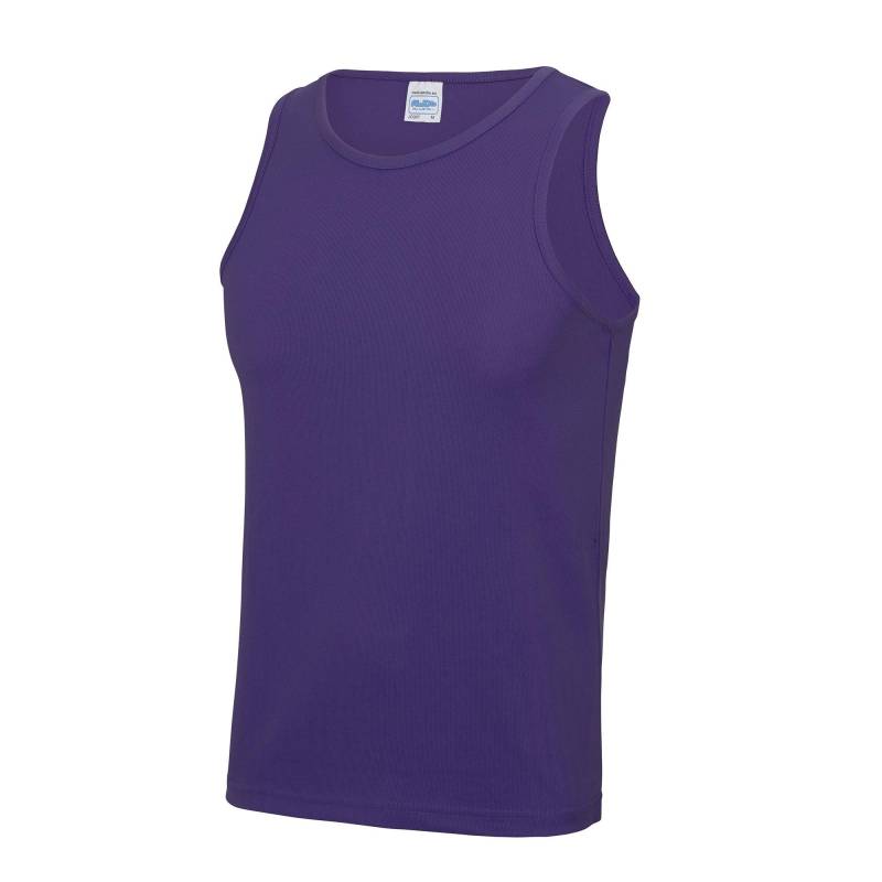 Just Cool Sport Tank Top Gym Herren Lila XL von AWDis