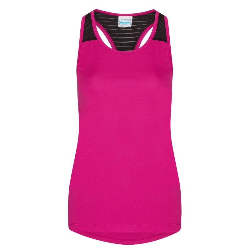 Just Cool Sporttop, Ärmellos Damen Pink L von AWDis