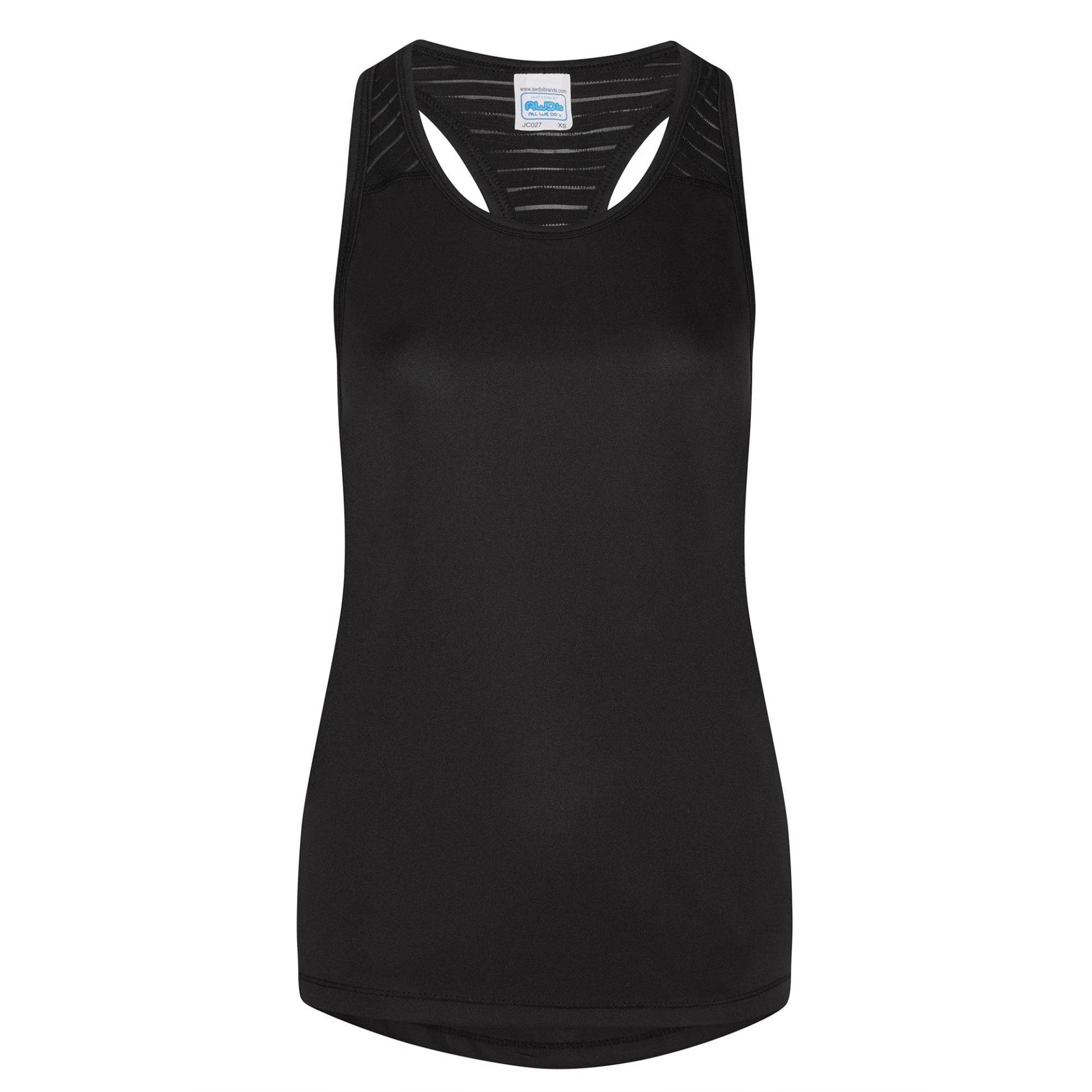 Just Cool Sporttop, Ärmellos Damen Schwarz XS von AWDis