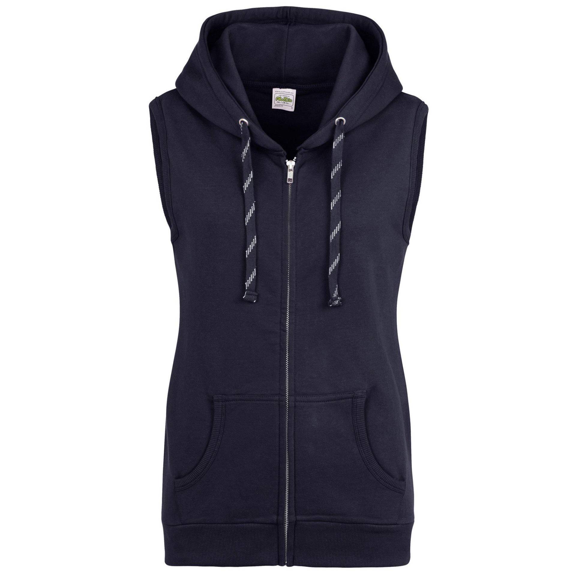 Just Hoods Girlie Kapuzenweste Damen Marine XS von AWDis