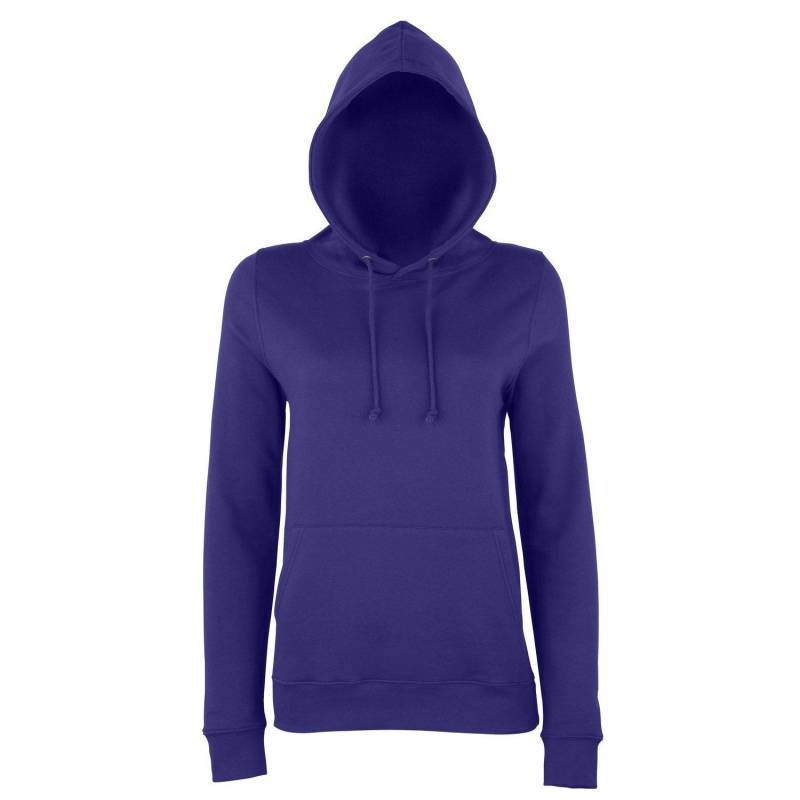 Just Hoods Kapuzenpullover Hoodie Damen Lila XS von AWDis