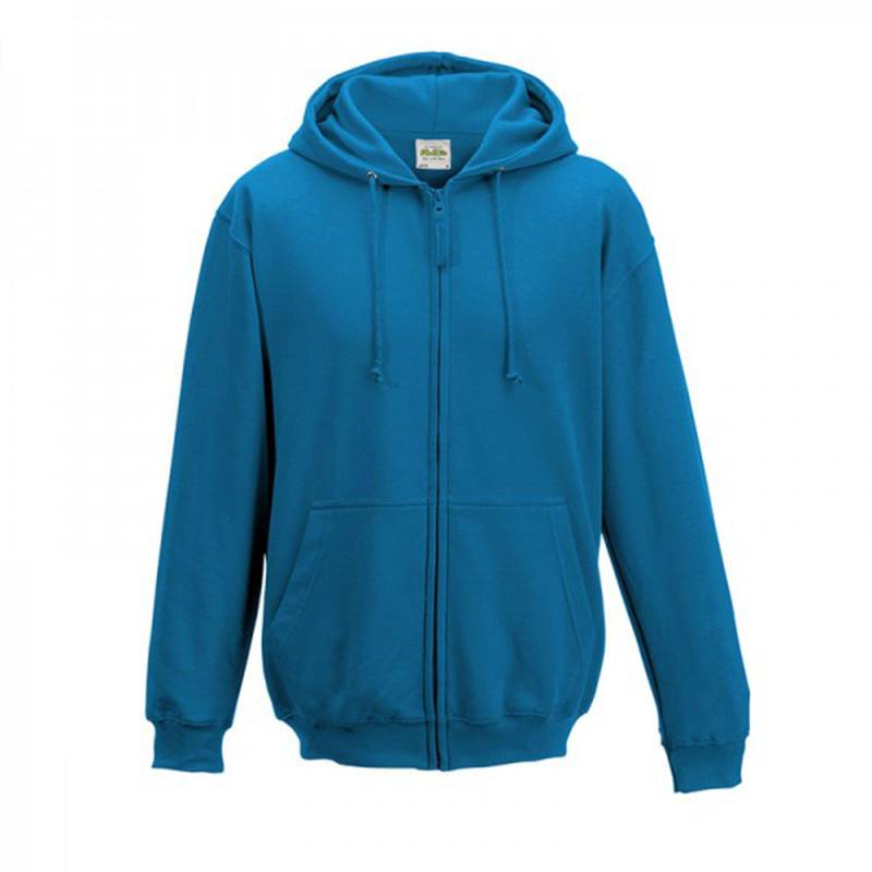 Kapuzenjacke Kapuzenpullover Hoodie Mit Reißverschluss Herren Blau L von AWDis