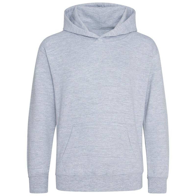 Kapuzenpullover, Aus Biologischem Anbau Jungen Grau 140/146 von AWDis