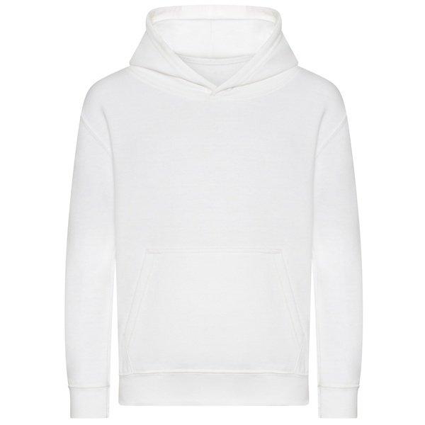 Kapuzenpullover Aus Biologischem Anbau Jungen Weiss 104 von AWDis