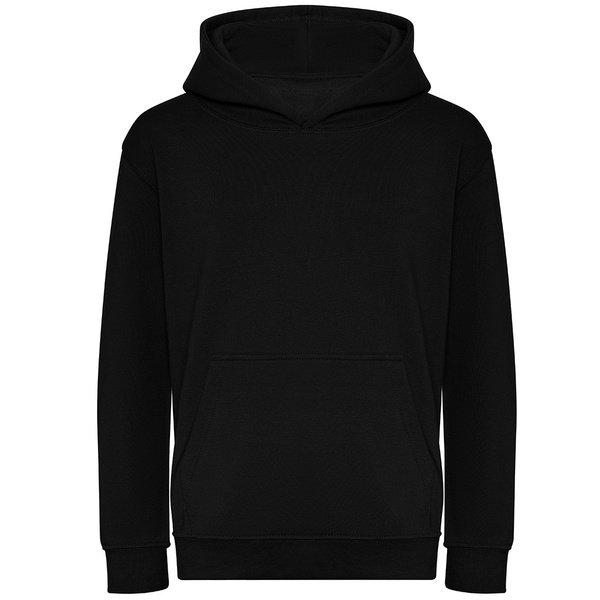 Kapuzenpullover Aus Biologischem Anbau Jungen Schwarz 116 von AWDis