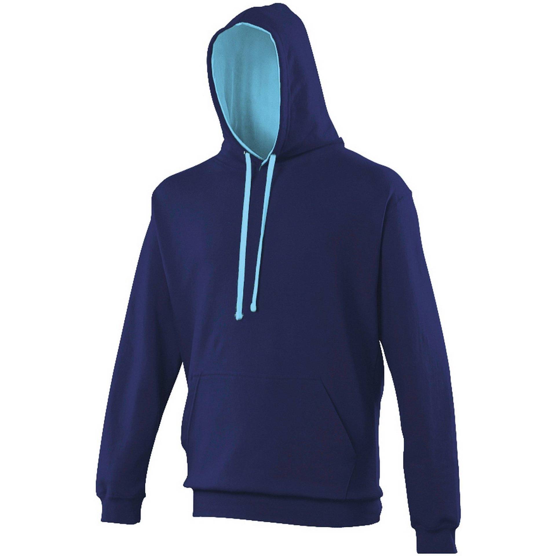 Kapuzenpullover Damen Blau L von AWDis