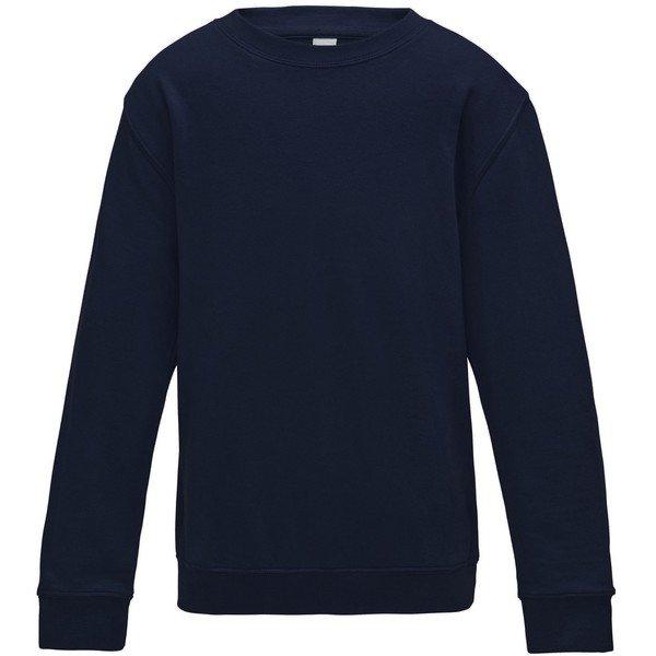 Nur Hauben Plain Sweatshirt Mit Rundhalsausschnitt Mädchen Marine 92 von AWDis