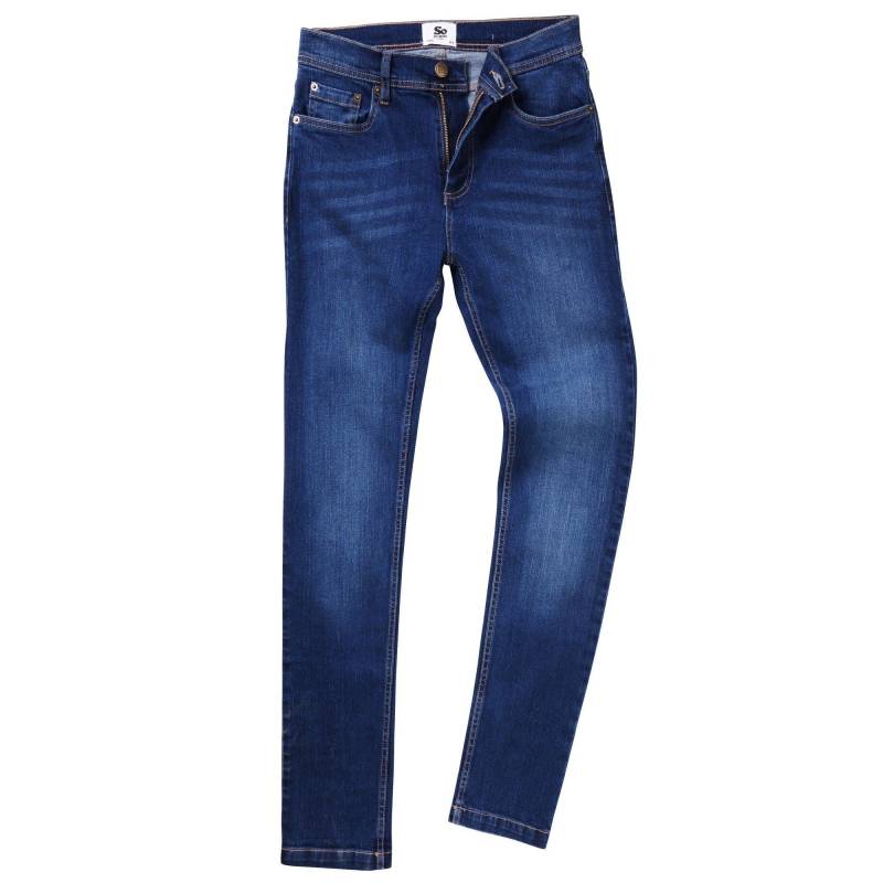 AWDis - So Denim Max Slim Fit Jeans, für Herren, Blau Denim, Größe W40 von AWDis