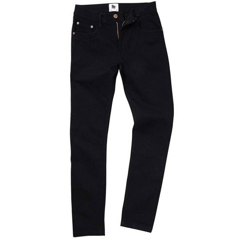 So Denim Max Slim Jeans Herren Schwarz W28 von AWDis