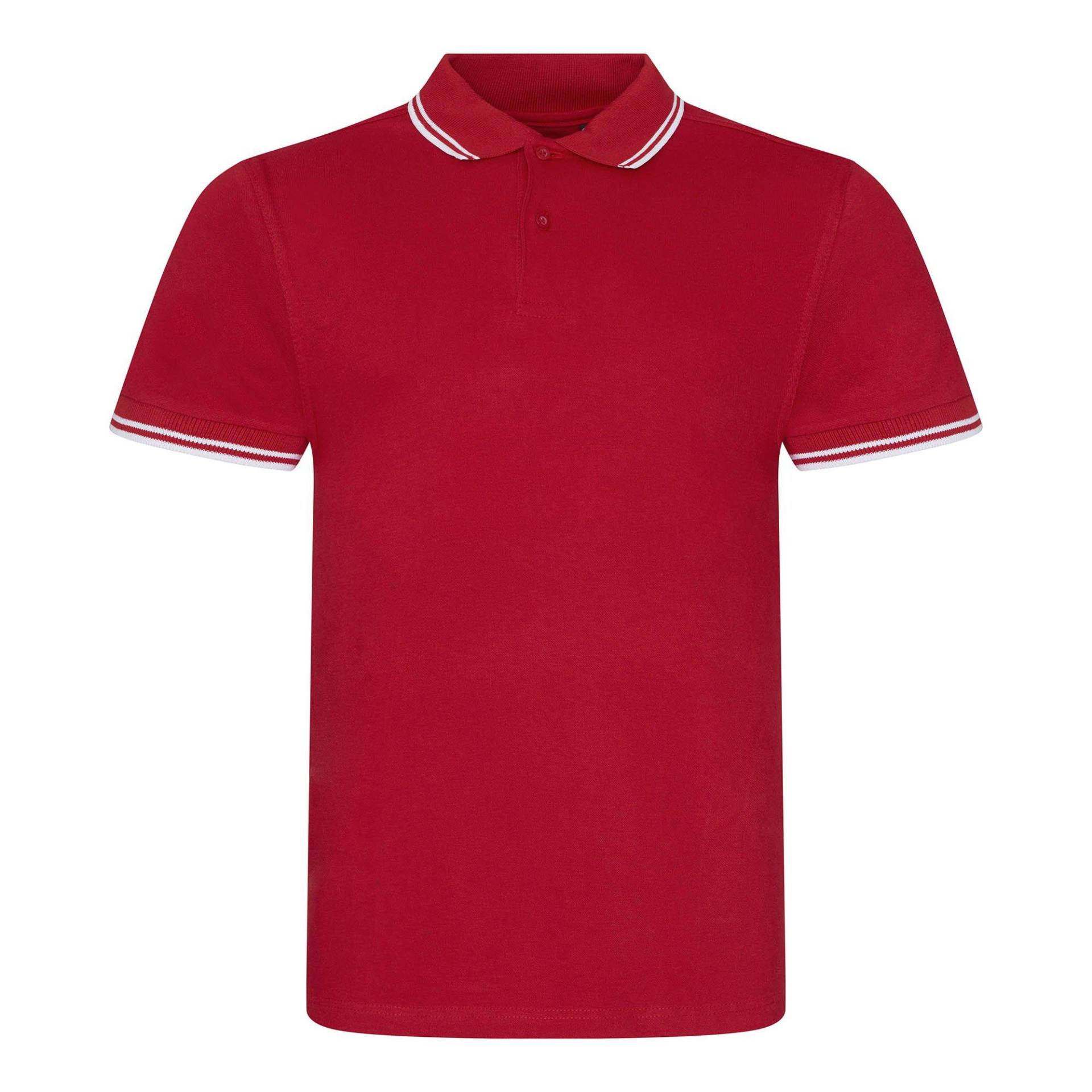 Stretch Tipped Polo Shirt Damen Rot Bunt M von AWDis