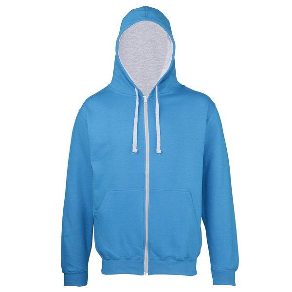 Sweater Jacke Mit Kapuze Herren Blau M von AWDis