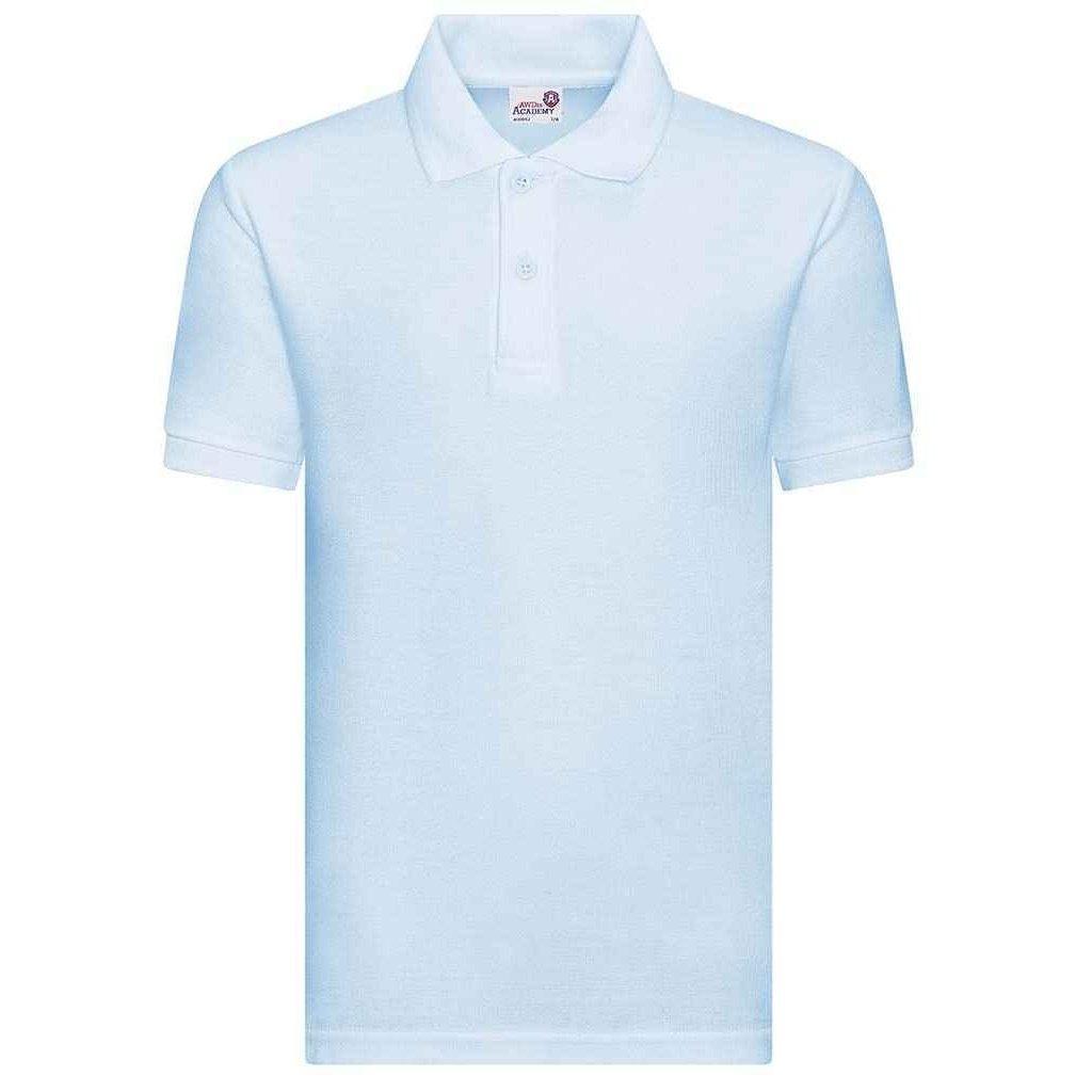 Academy Poloshirt Mädchen Himmelblau 116 von AWDis