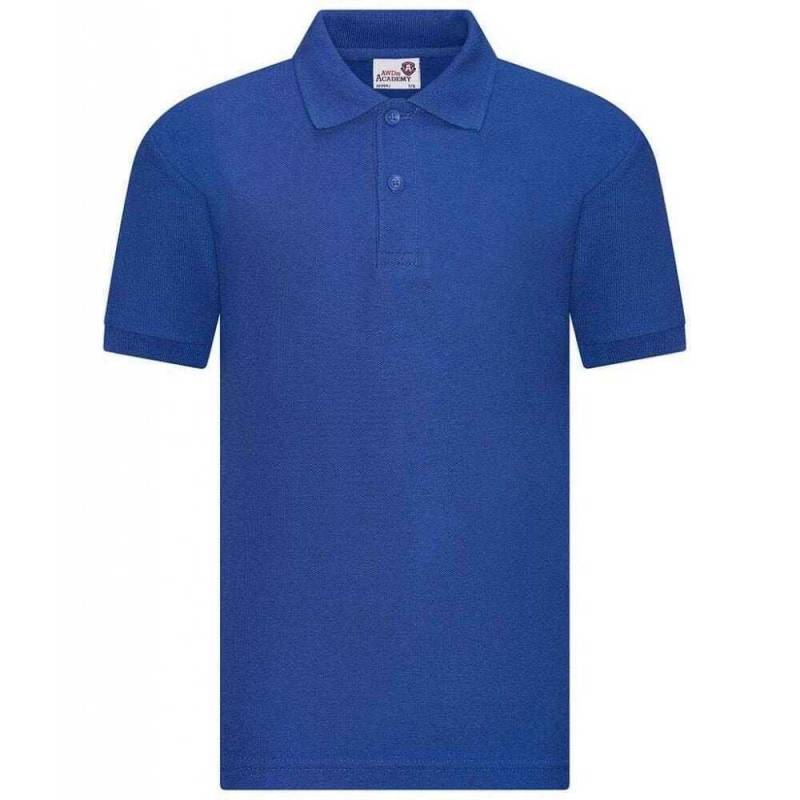 Academy Poloshirt Mädchen Königsblau 128 von AWDis