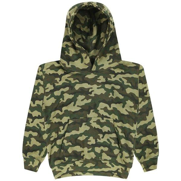 Camo Kapuzenpullover Jungen Grün 116 von AWDis