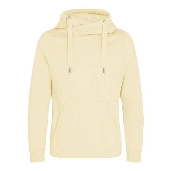 Cross Neck Kapuzenpullover Herren Offwhite M von AWDis