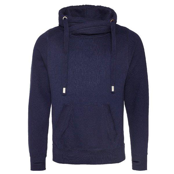 Hauben Querhals Hoodie Herren Marine XS von AWDis